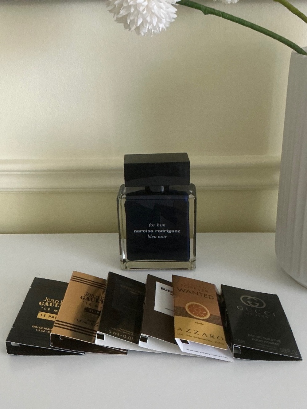 Narciso Rodriguez For him Bleu noir EDT + 6x scents samples